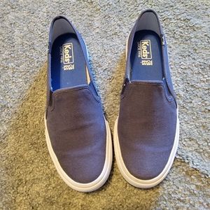 Keds Women’s Slip-On Canvas Sneaker in Navy Blue